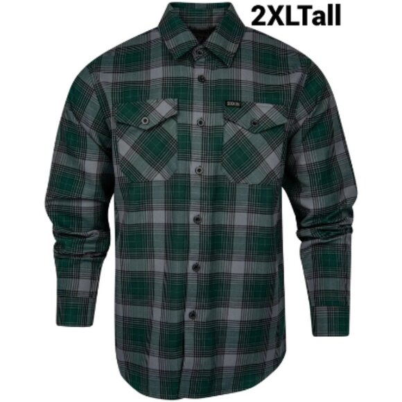 DIXXON Flannel SMOKEY MOUNTAIN Flannel Shirt - Men's 2XL Tall - Picture 1 of 7